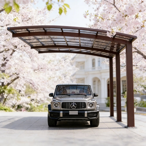 Ruggedized Premium Aluminum Alloy Outdoor Waterproof Impact Resistant Car Carport For Country House Auto Garage Canopy For Car