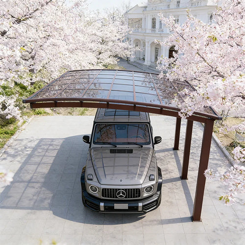 Ruggedized Premium Aluminum Alloy Outdoor Waterproof Impact Resistant Car Carport For Country House Auto Garage Canopy For Car